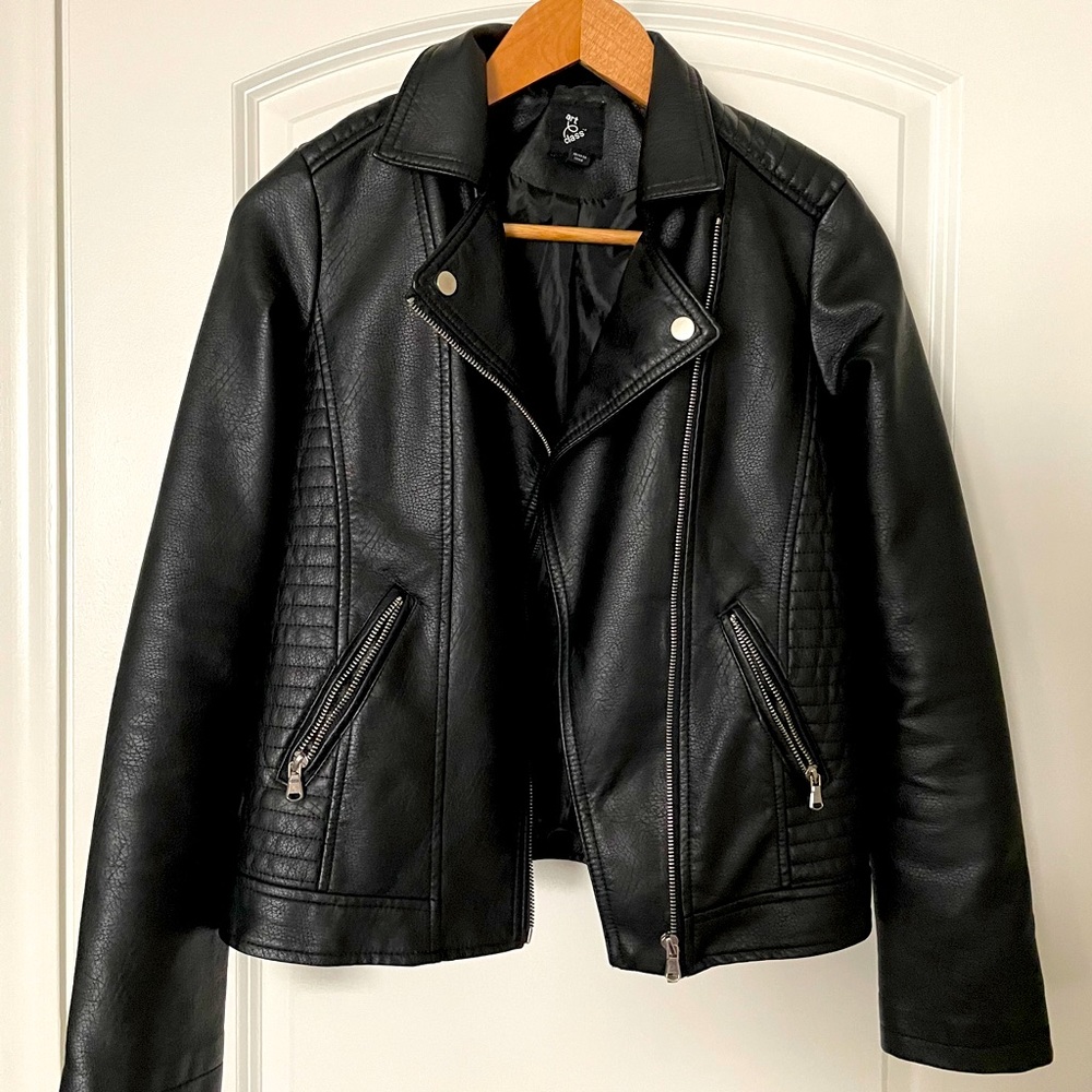 Faux leather jacket